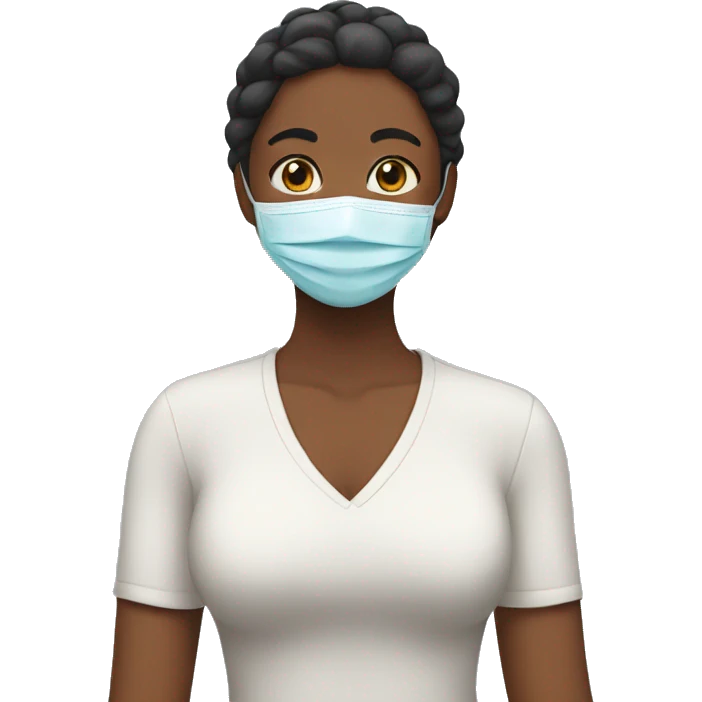 Woman with face mask  emoji