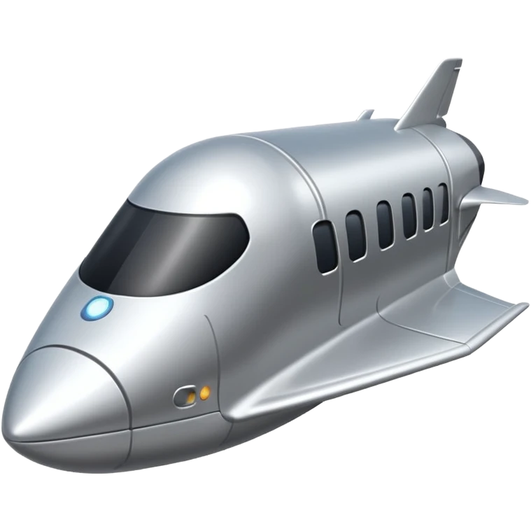 
silver shuttle emoji