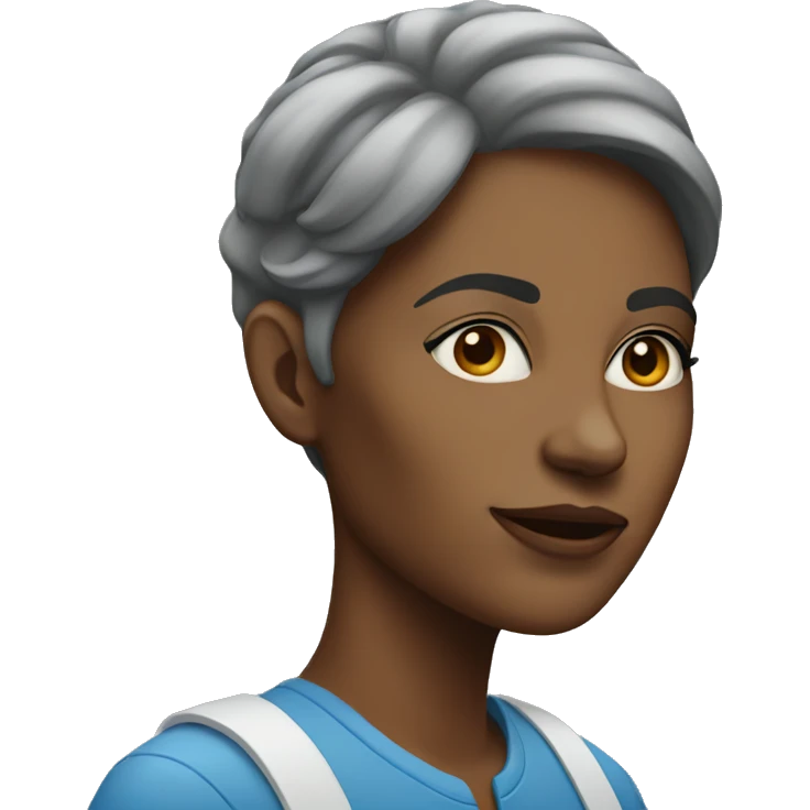 blue woman emoji