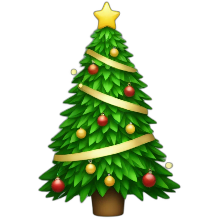 A Christmas tree  emoji