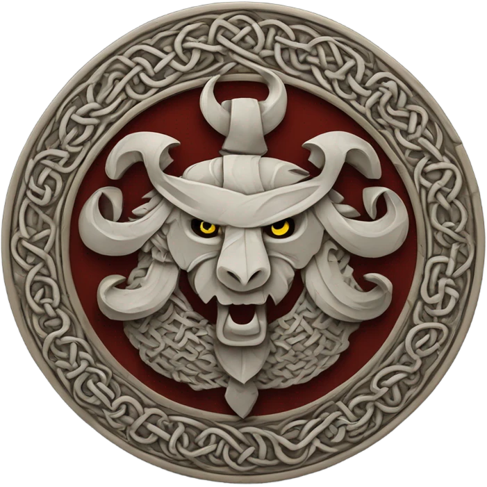 A family crest Viking style with the name Quillman  emoji