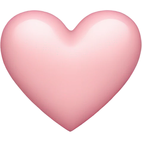 pastel pink heart emoji