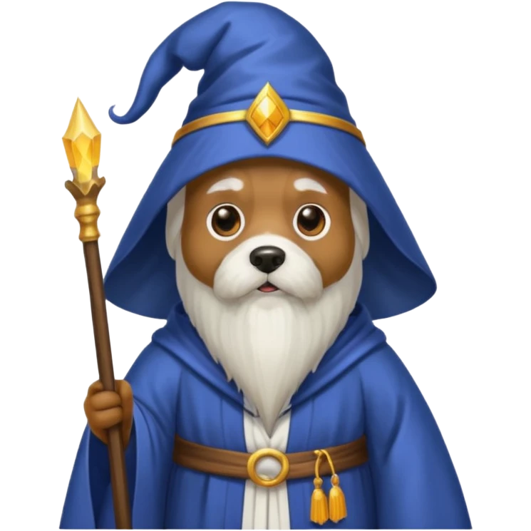 Dog wizard emoji