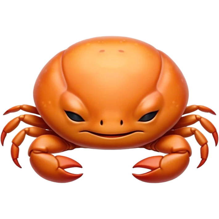 Meme-Worthy Cute Sleeping Baby Crab Portrait Emoji, Head and body resting peacefully with a contented smile, showcasing a petite, delicately armored form and eyes gently closed in serene slumber, Simplified yet adorably endearing features, highly detailed, glowing with a soft, drowsy coastal light, high shine, relaxed and utterly lovable, stylized with an air of playful laziness, soft glowing outline, capturing the essence of a sleeping baby crab that feels destined to become the next viral icon of adorable rest! emoji