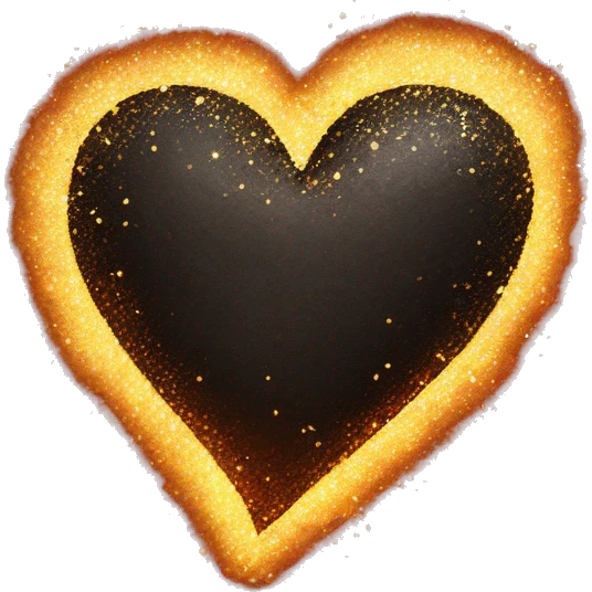 straight flash burnt heart with glitter  emoji