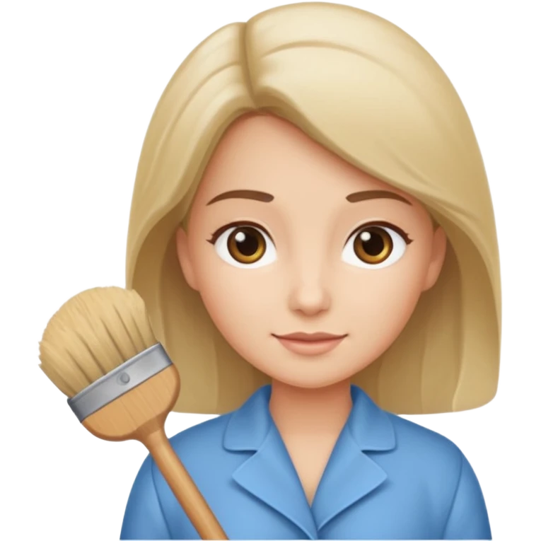 Duster cute housekeeper emoji