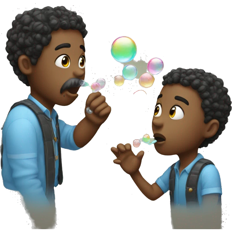 blowing bubbles  emoji