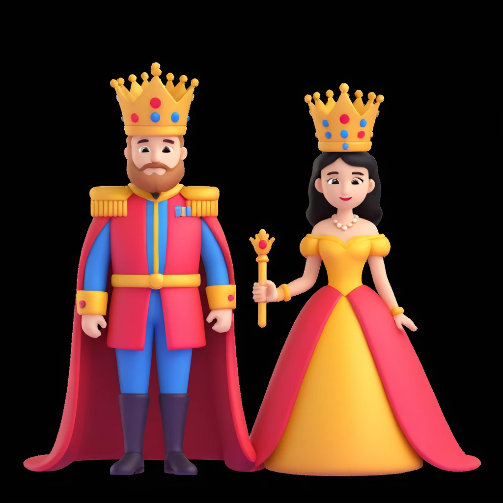 disney king and queen posing emoji