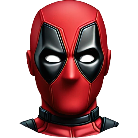 A head of Deadpool emoji