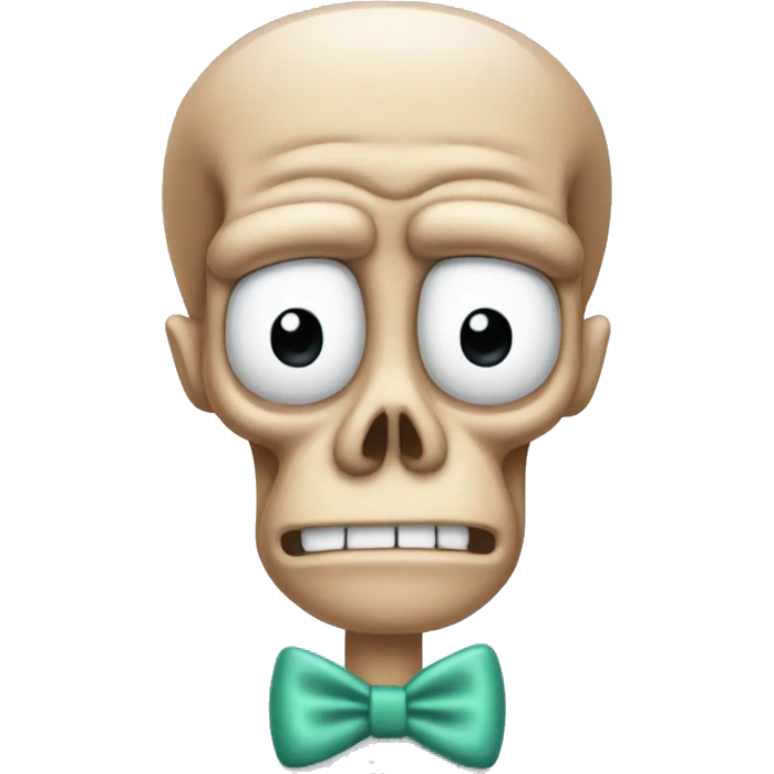 SquidWard with a bow emoji