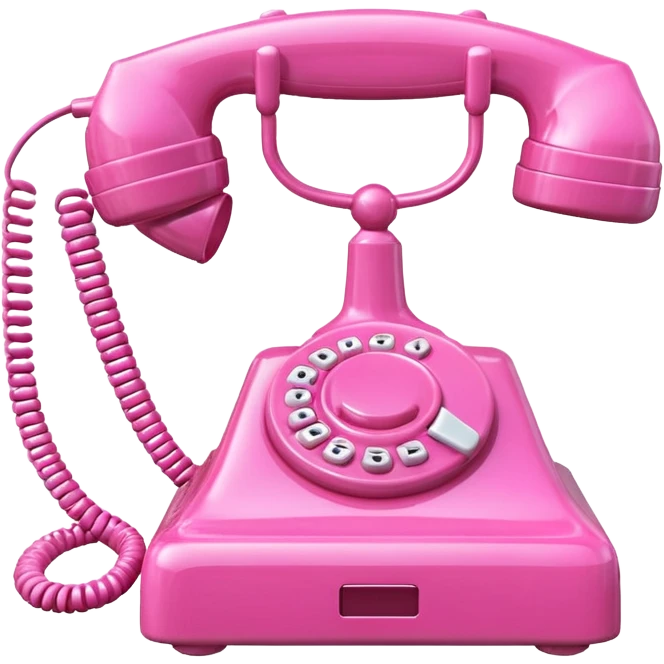 pink 3d phone emoji