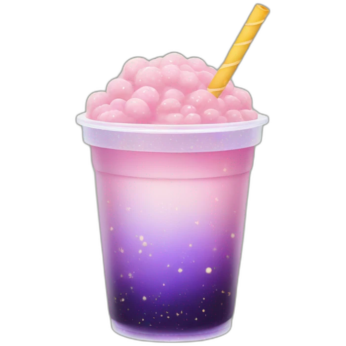 galaxy bubble tea emoji