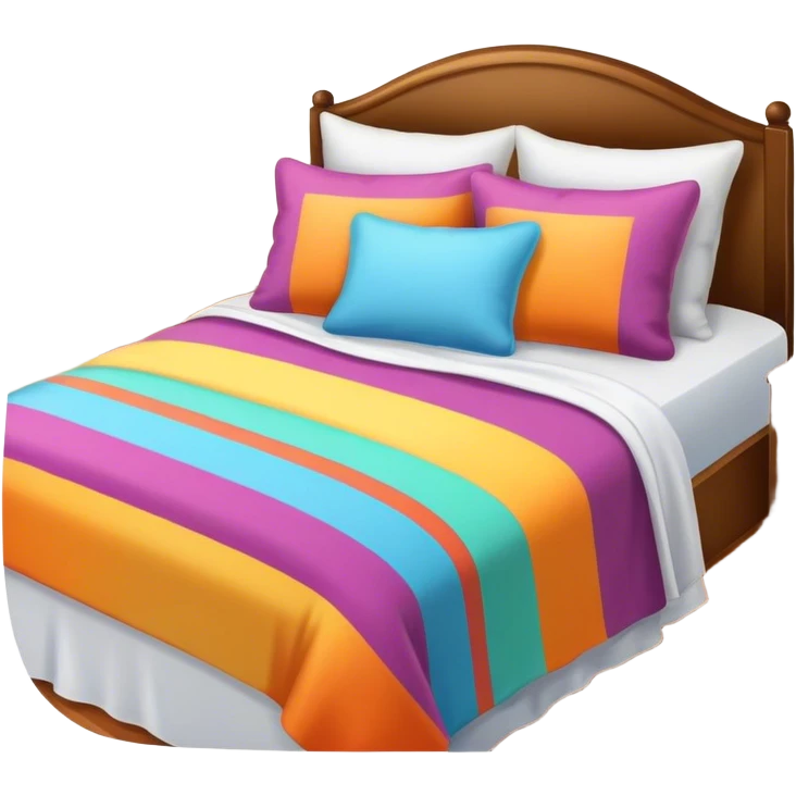 colorful pillow and blanket emoji