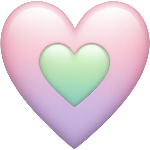 Pastel heart emoji