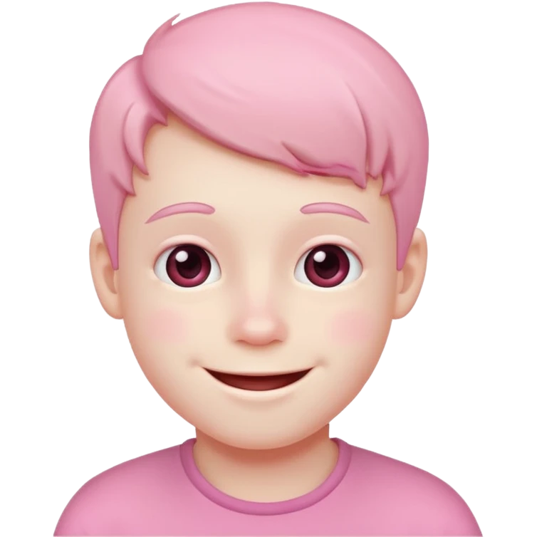 Pink boy emoji