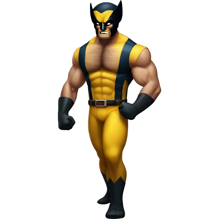 full body Wolverine  emoji