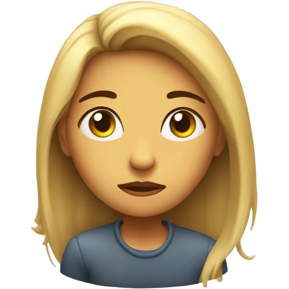 Sad Women sitting in the air emoji