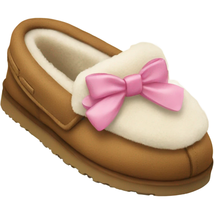 Ugg slippers with bows emoji