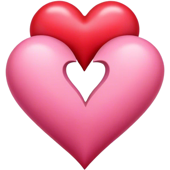 2 Valentine’s Day hearts emoji
