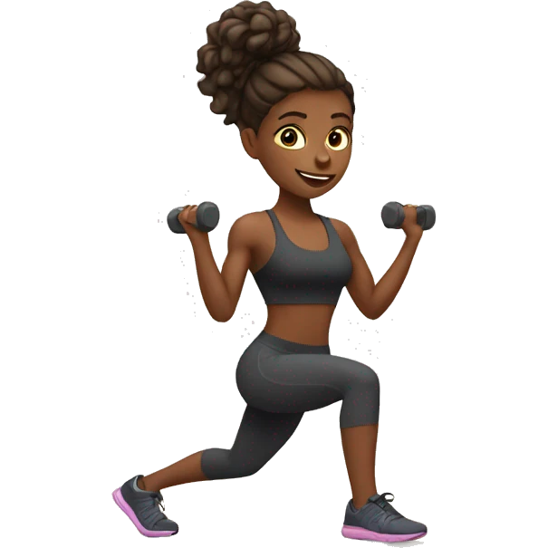 Girl workouts emoji