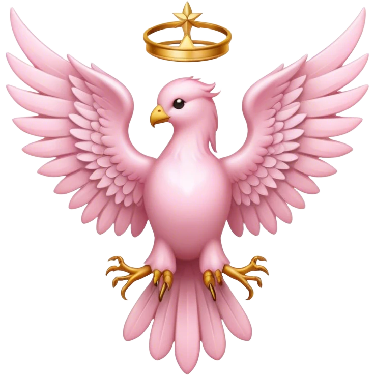 6 winged seraphim light pink emblem emoji