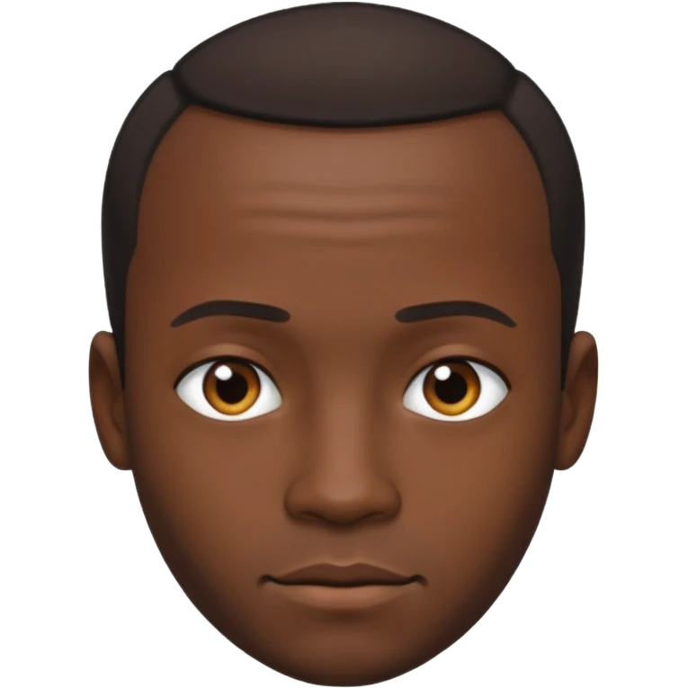receding hairline black man emoji