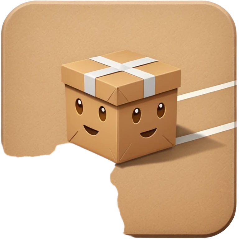 Box crossing a finish line emoji