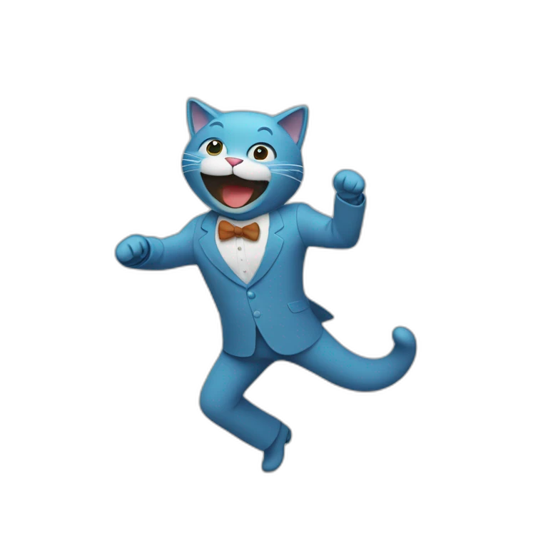 Un chat qui danse emoji