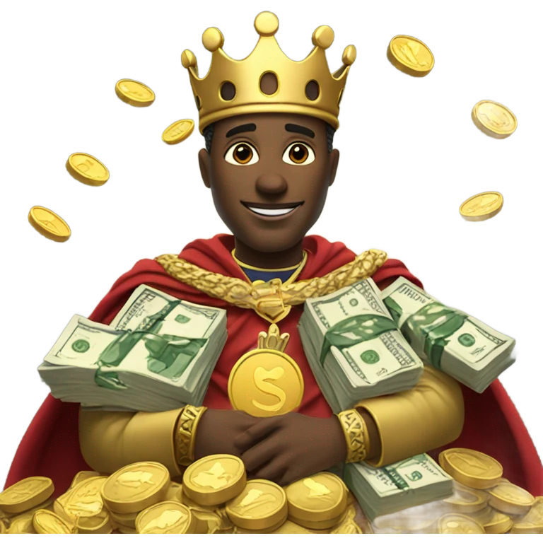 King with cash emoji