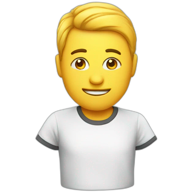 t shirt with "staff" emoji