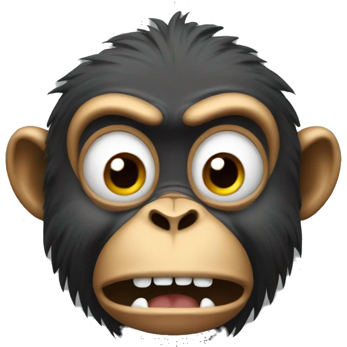 Angry monkey emoji