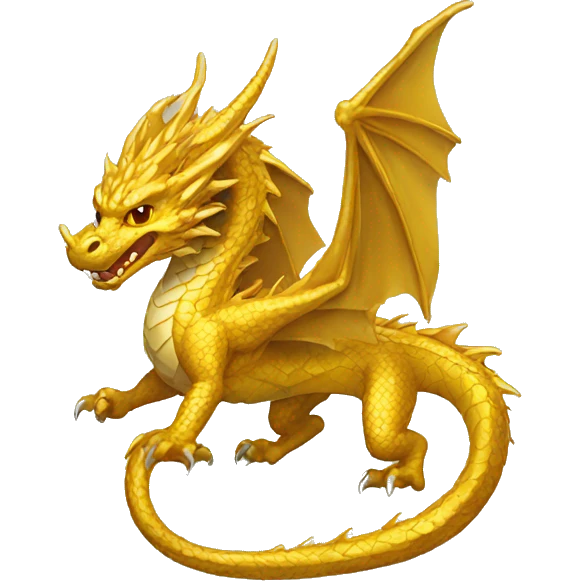 Gold dragon emoji