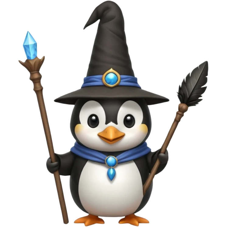 Penguin Wizard emoji