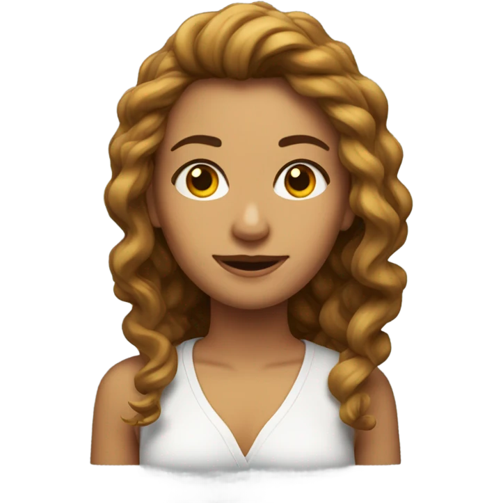 Maestra con el pelo rizado emoji