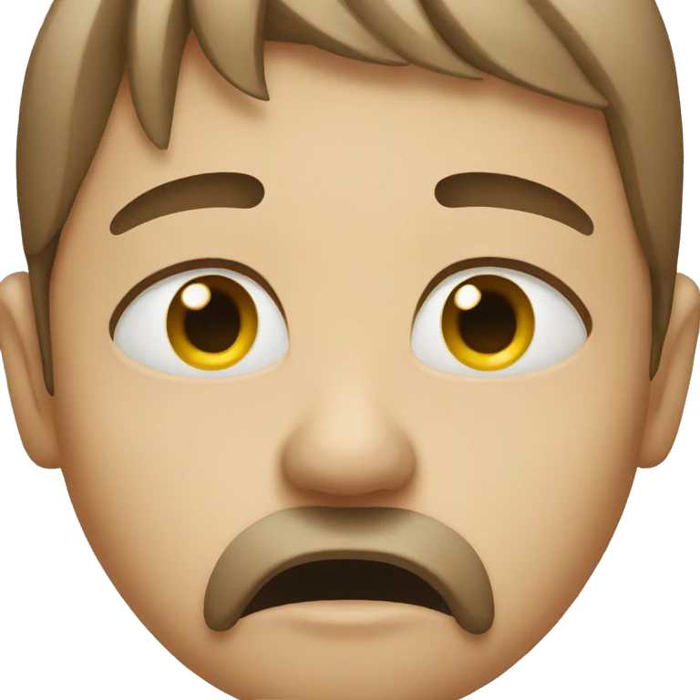 crying nose emoji