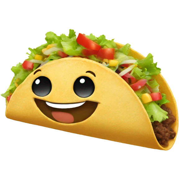 Taco with middle emoji