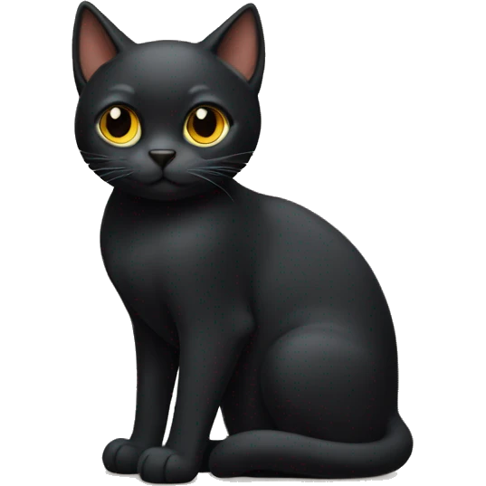 Gato negro emoji