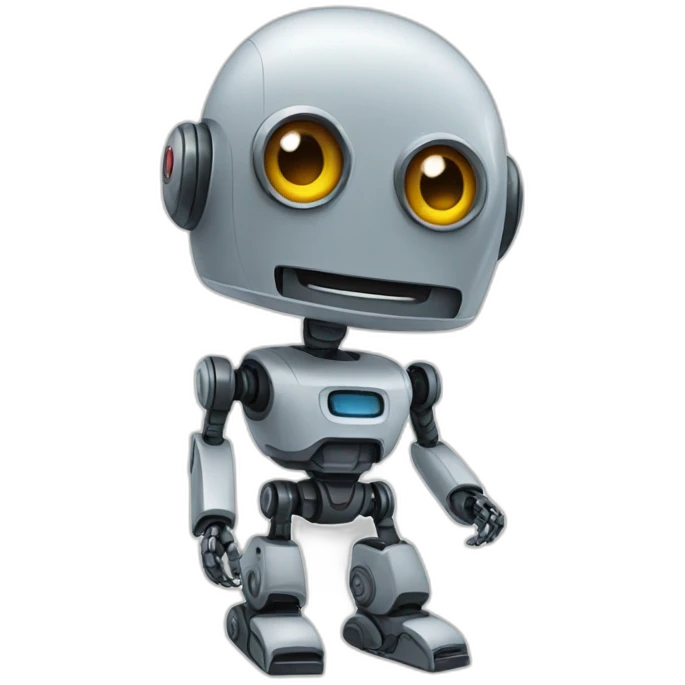 Friendly robot emoji