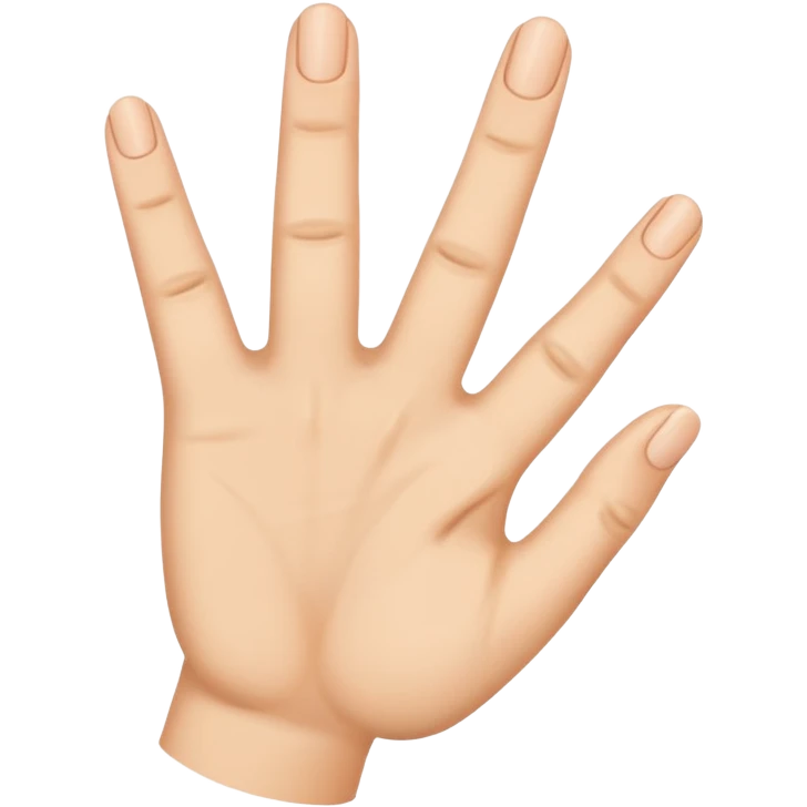 Hand with only little finger extended, all others bent. emoji