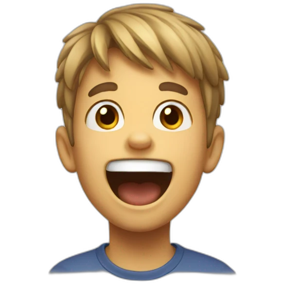 excited kid emoji