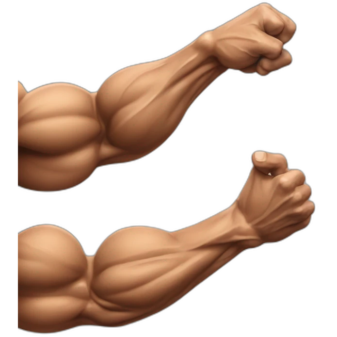 Bodybuilder forearm emoji