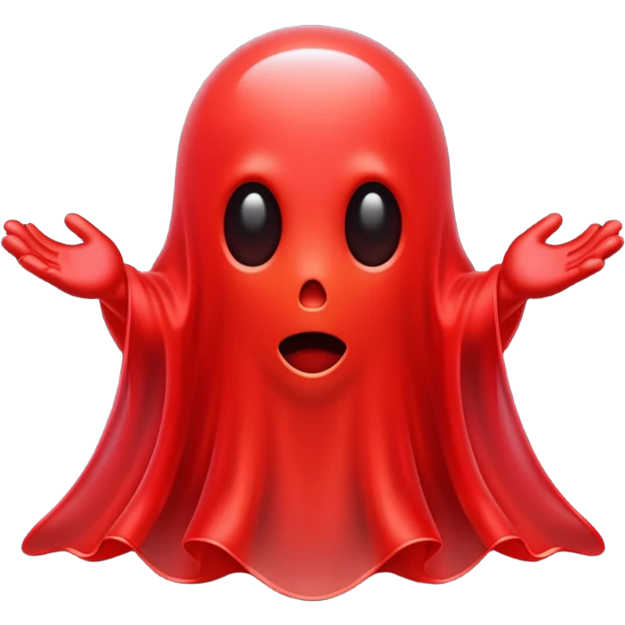 Red ghost emoji