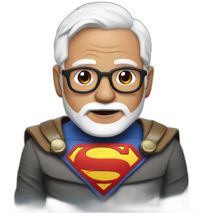  Super man Modi  emoji