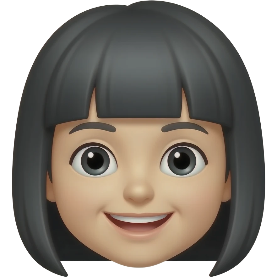 Un emoji identico pero con cabello chino emoji