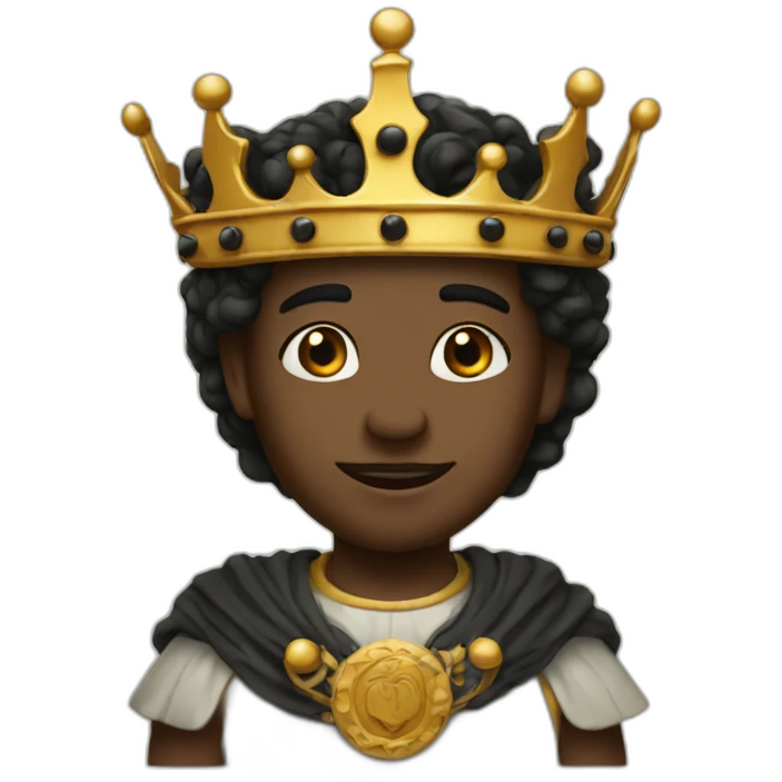 King's son with black emoji