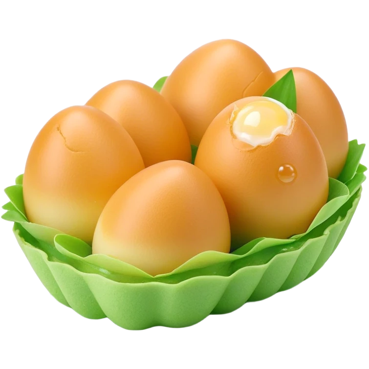 3D rendered Hong Kong egg puffs (港式鸡蛋仔) with pandan flavor, light green color, authentic egg-shaped bubble pattern, hyper-realistic texture, glossy finish, detailed bubbles emoji