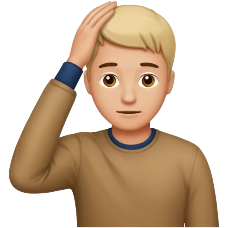Man with hand on his head emoji