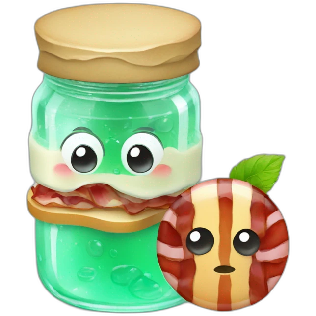 mint JELLY & bacon emoji