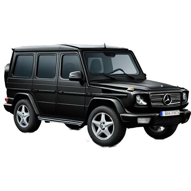 car Mercedes Gelendwagen black emoji