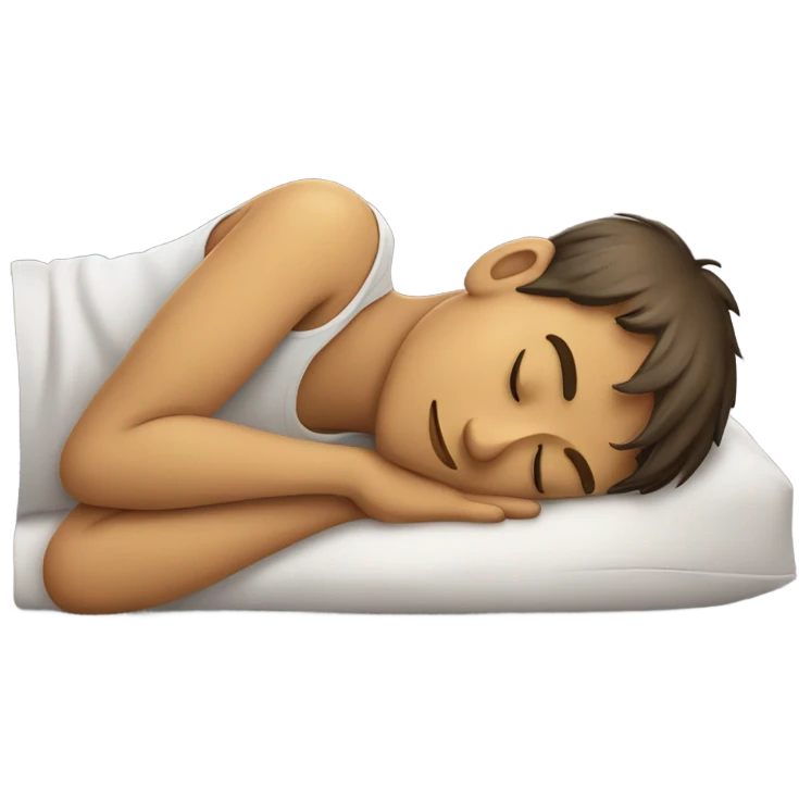 A boy sleeping  emoji
